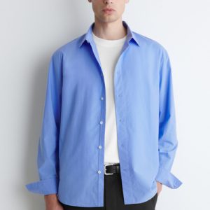 RELAXED PIMA COTTON POPLIN SHIRT