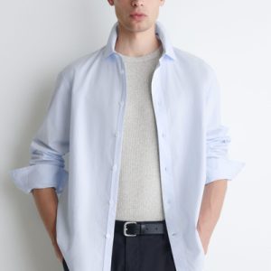 RELAXED PIMA COTTON POPLIN SHIRT
