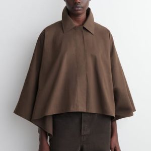 CROPPED TRENCH COAT CAPE
