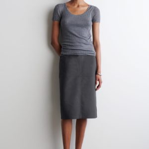 COTTON PENCIL SKIRT