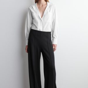 JERSEY WIDE-LEG PANTS
