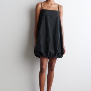 BUBBLE-HEM MINI DRESS