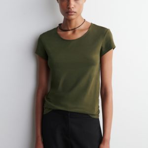 SCOOP-NECK T-SHIRT