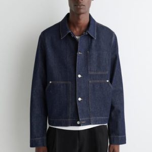 RINSED-DENIM JACKET