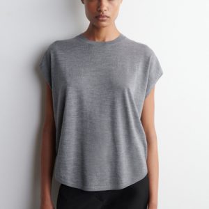 CIRCLE-CUT MERINO WOOL TOP