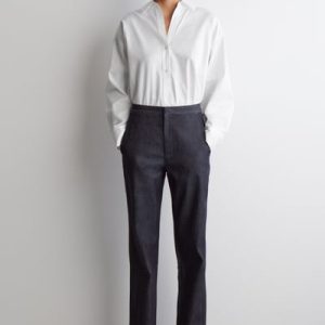 STRAIGHT-LEG DENIM PANTS