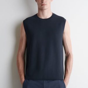 HONEYCOMB-KNIT TANK TOP