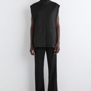 MOCK-NECK UTILITY VEST