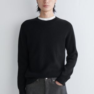 COTTON CREW-NECK SWEATER