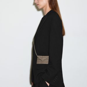 CROC-EMBOSSED LEATHER CARDHOLDER