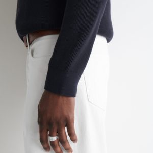 CHUNKY HAMMERED RING