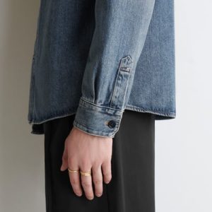 2-PACK HAMMERED RINGS