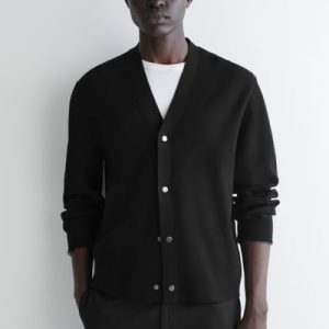 DOUBLE-FACED KNITTED CARDIGAN