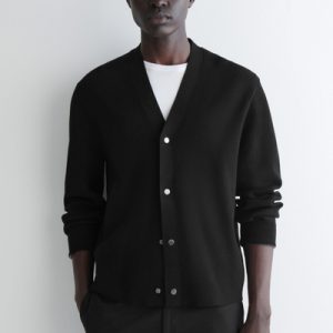 DOUBLE-FACED KNITTED CARDIGAN