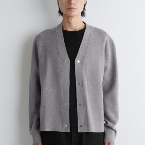 DOUBLE-FACED KNITTED CARDIGAN