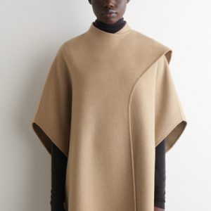 DOUBLE-FACED WOOL SCARF CAPE