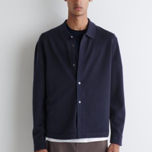 KNITTED MERINO WOOL SHIRT