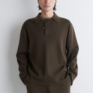 WOOL POLO SWEATER