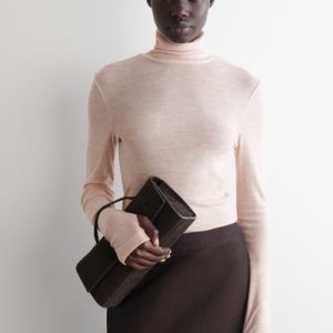 MERINO WOOL HIGH-NECK TOP