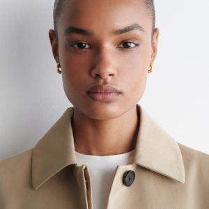 FACETED HOOP EARRINGS