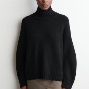 CASHMERE FUNNEL-NECK SWEATER