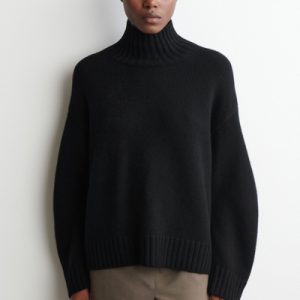 CASHMERE FUNNEL-NECK SWEATER