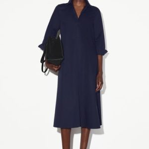 VOLUMINOUS MAXI SHIRT DRESS