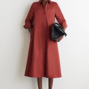 VOLUMINOUS MAXI SHIRT DRESS