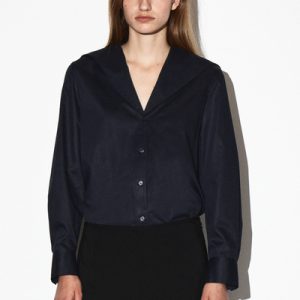 SAILOR-COLLAR COTTON SHIRT