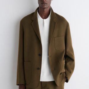 UNSTRUCTURED SPLIT WOOL BLAZER