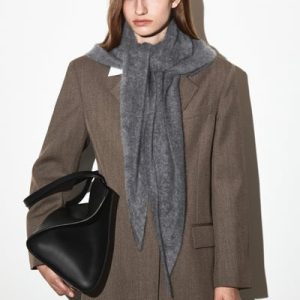 BRUSHED-CASHMERE TRIANGLE SCARF