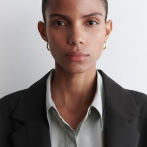 FACETED HOOP EARRINGS