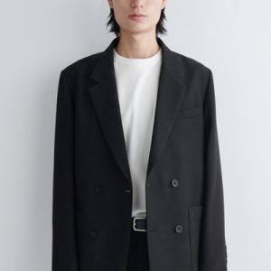 UNSTRUCTURED WOOL-BLEND BLAZER