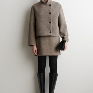 BOILED WOOL-BLEND JACKET